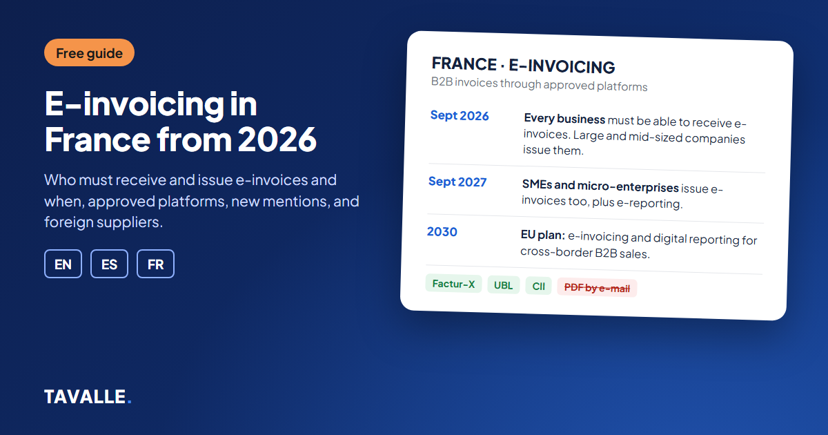Le calendrier de la réforme de la facture électronique en France : réception dès septembre 2026,